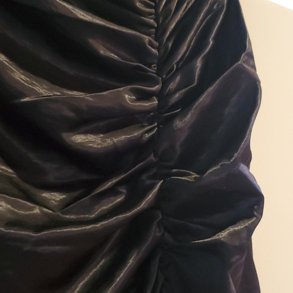 NWT SATIN FRINGE SKIRT - Picture 5 of 5